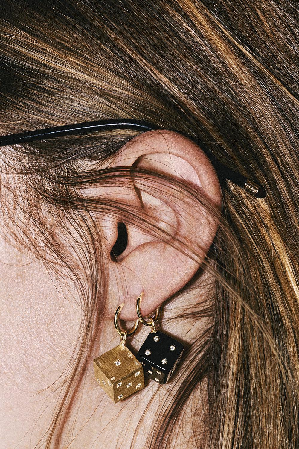 Diamond Ebony Dado Pendant-YELLOW GOLD-JEWELRYFINE JEWELPENDANT-MARIE LICHTENBERG