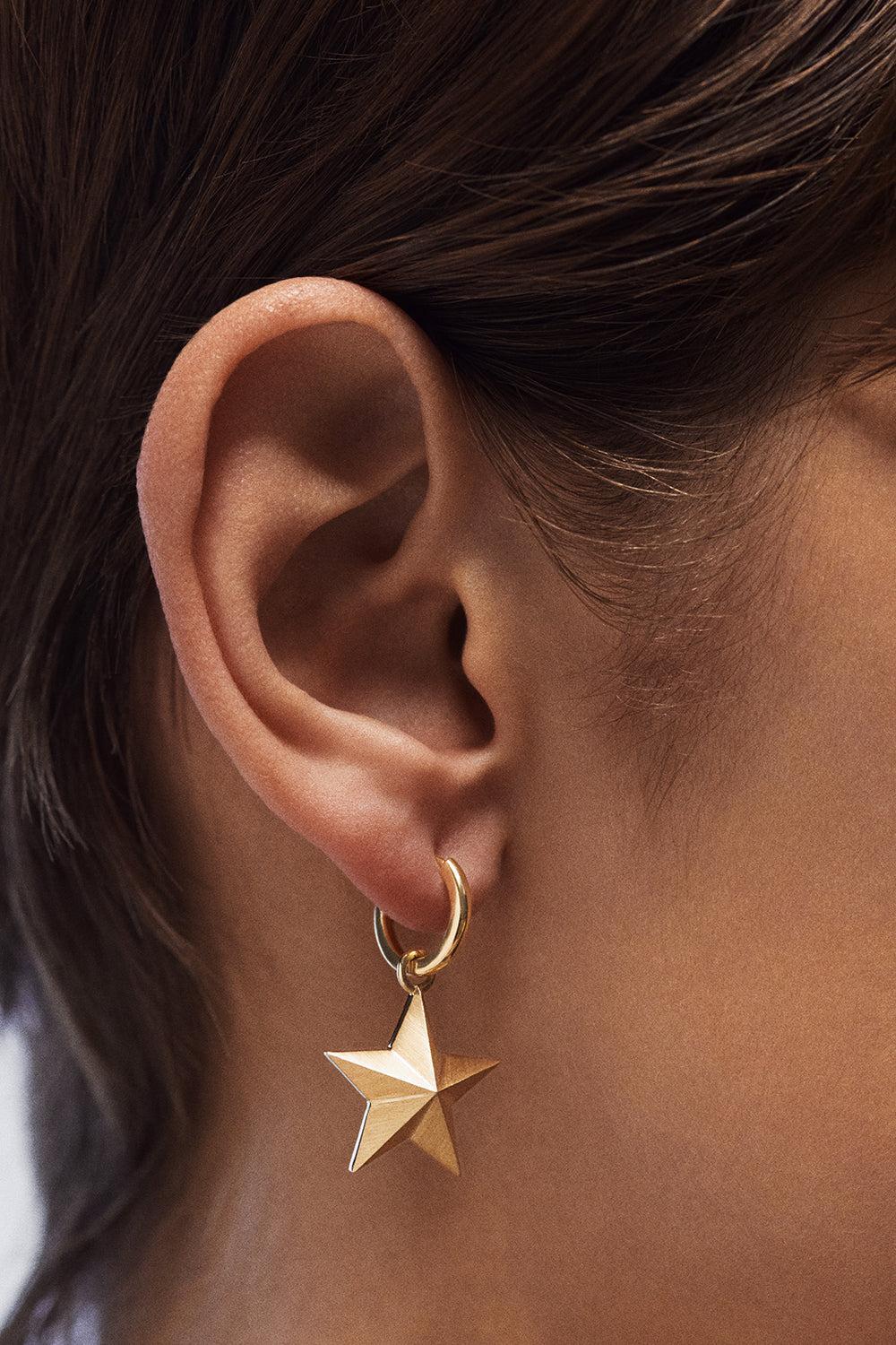 Small Star Pendant-YELLOW GOLD-JEWELRYFINE JEWELPENDANT-MARIE LICHTENBERG