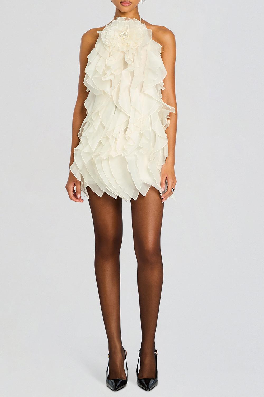 Arina Dress-OFF WHITE-XS-CLOTHINGDRESSCOCKTAIL-RETROFETE