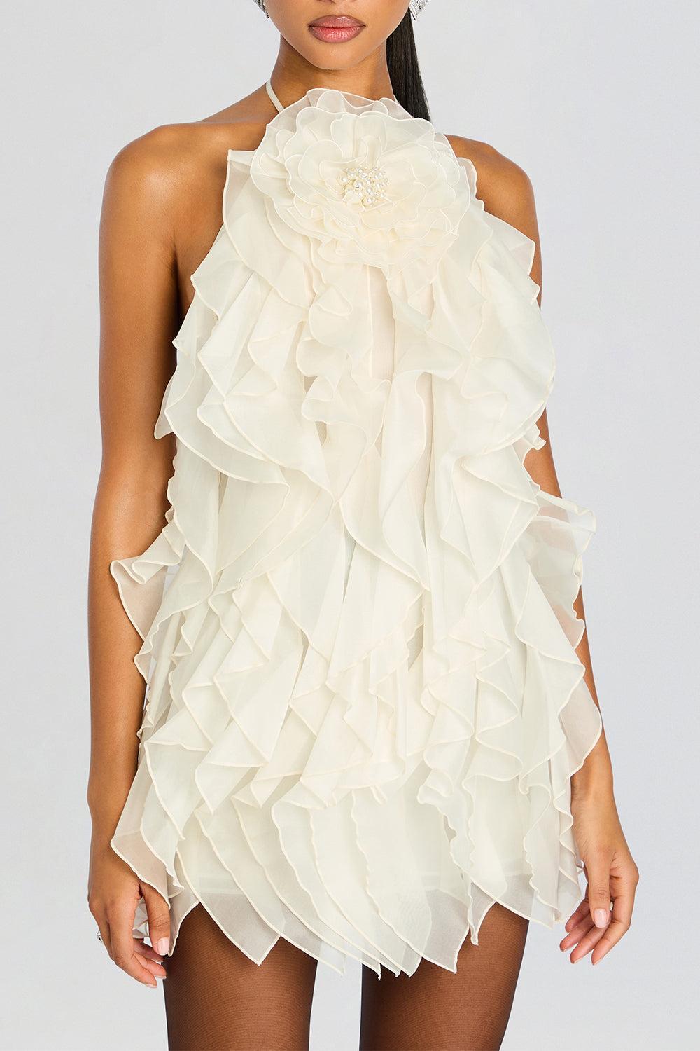 Arina Dress-OFF WHITE-XS-CLOTHINGDRESSCOCKTAIL-RETROFETE