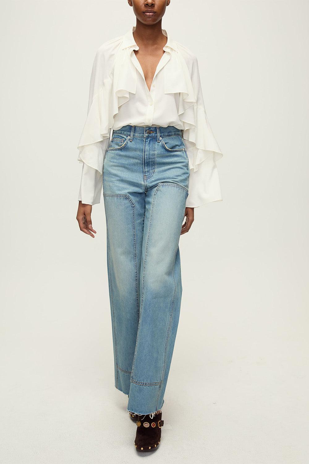 Demaris Blouse-DOVE-0-CLOTHINGTOPBLOUSE-VERONICA BEARD