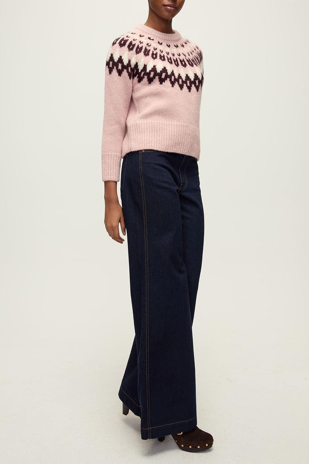 Anne Fairisle Pullover-DPPTLMLT-XS-CLOTHINGTOPSWEATER-VERONICA BEARD