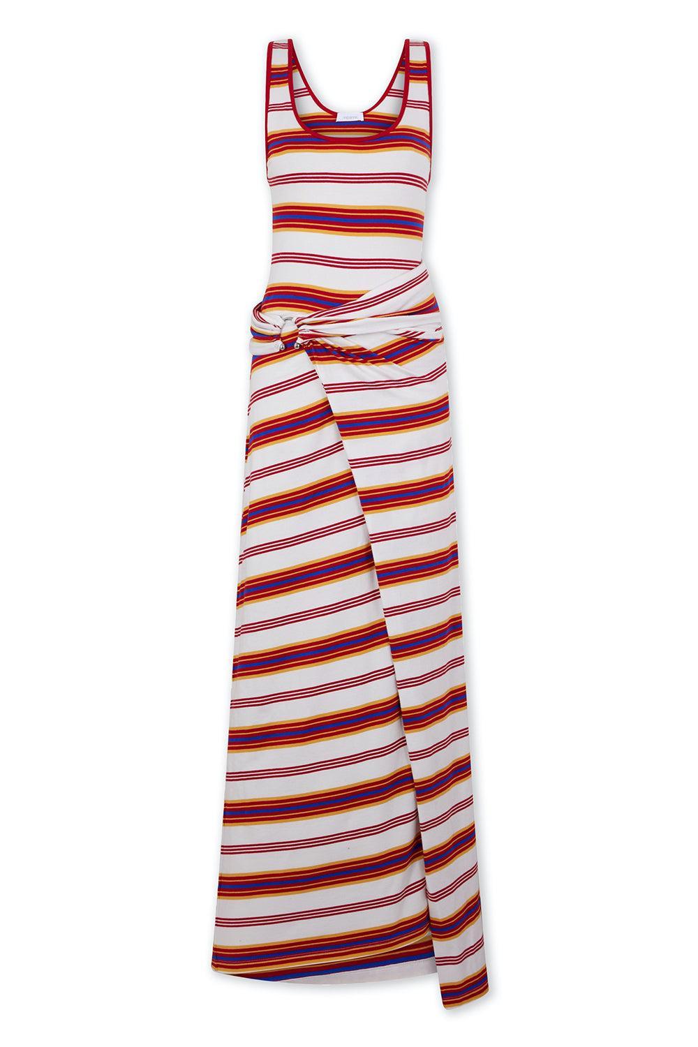 Stripe Robe Dress-STPCRORG-34-CLOTHINGDRESSCASUAL-RABANNE