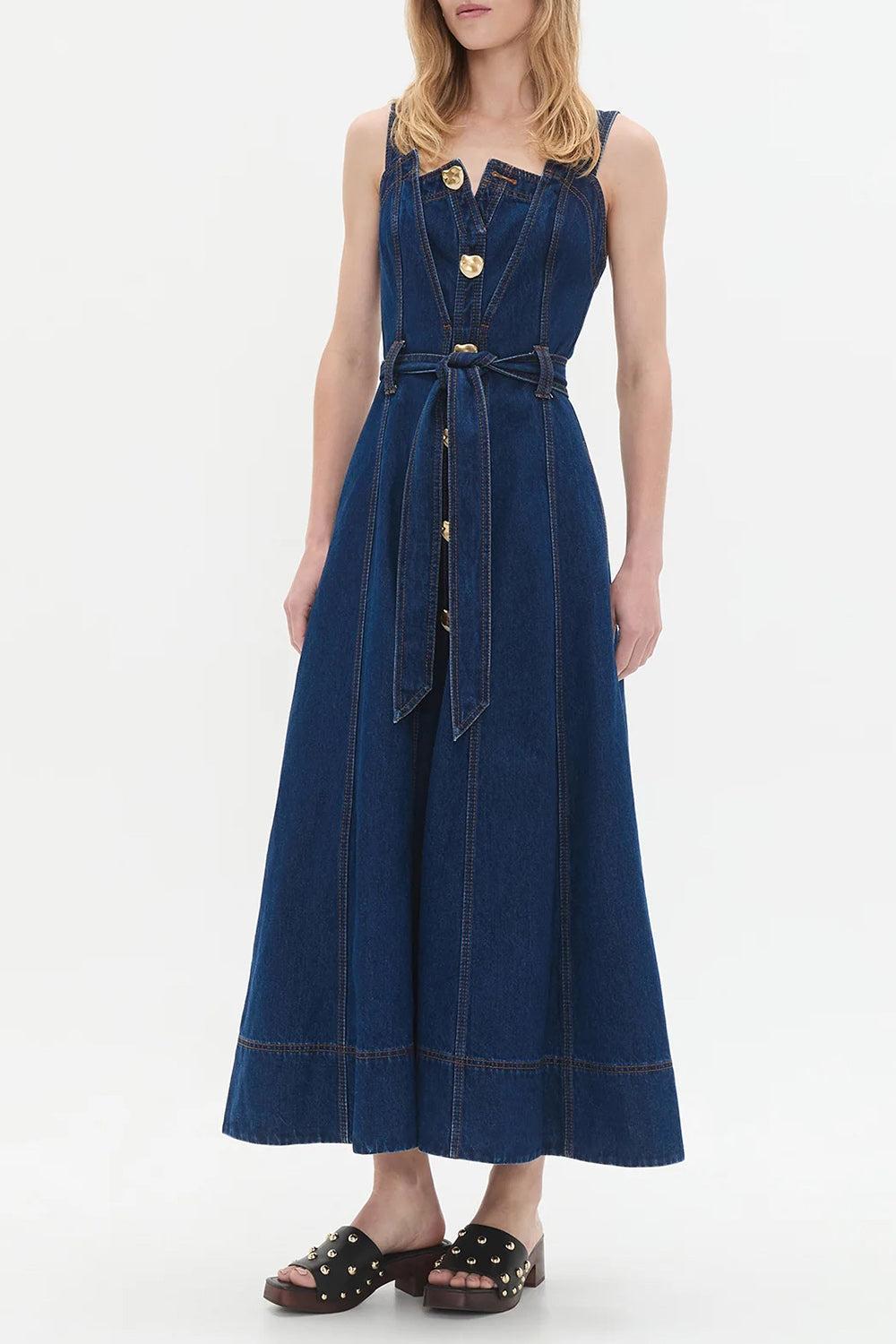 Gianna Midi Dress-DKCLSCDN-2-CLOTHINGDRESSCASUAL-AJE