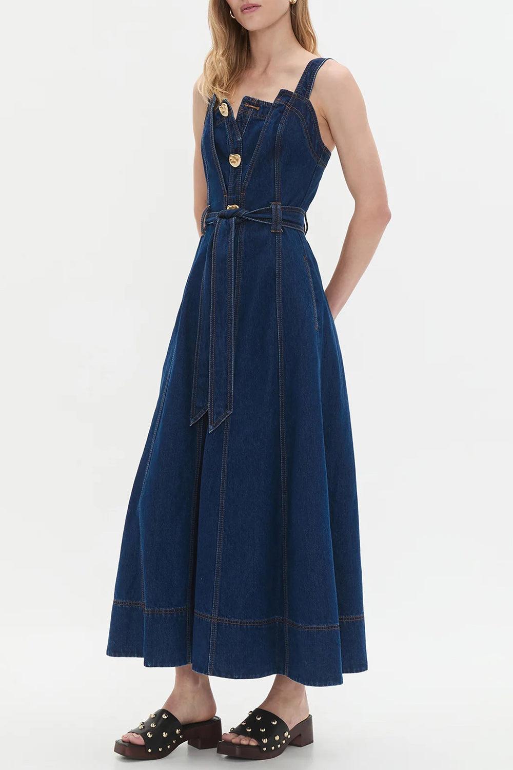 Gianna Midi Dress-DKCLSCDN-2-CLOTHINGDRESSCASUAL-AJE