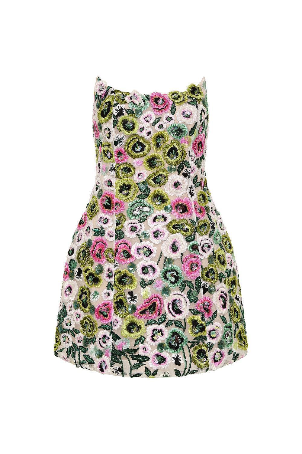 Camden Mini Dress-GRN MULT-1-CLOTHINGDRESSCOCKTAIL-RACHEL GILBERT