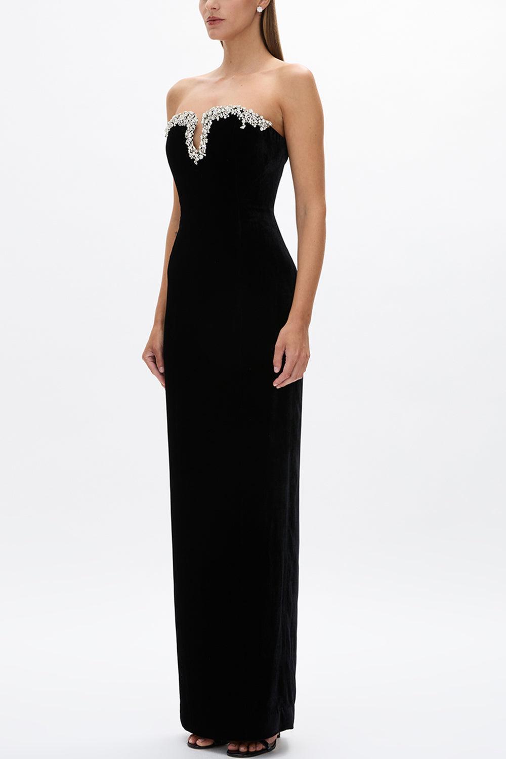 Claudine Gown-BLACK-4-CLOTHINGDRESSGOWN-RACHEL GILBERT