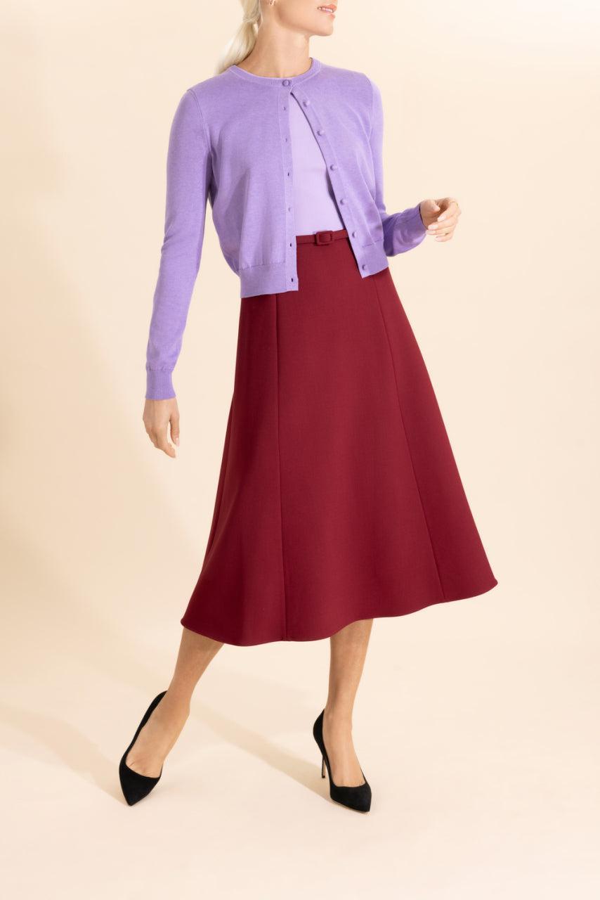 Longsleeve Cardigan-PURPLE-XS-CLOTHINGTOPSWEATER-CAROLINA HERRERA