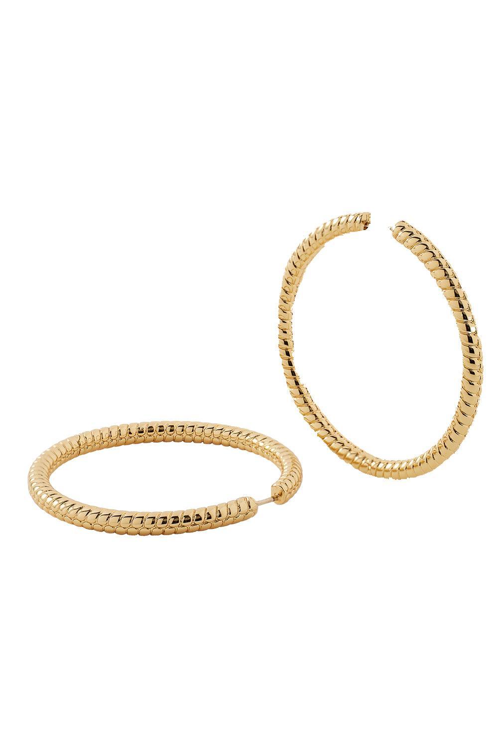 Madison Avenue Baby Hoop Earrings - 1.5in-YELLOW-JEWELRYBOUTIQUEEARRING-JENNIFER FISHER