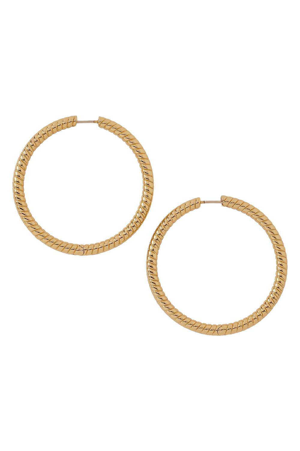 Madison Avenue Baby Hoop Earrings - 1.5in-YELLOW-JEWELRYBOUTIQUEEARRING-JENNIFER FISHER