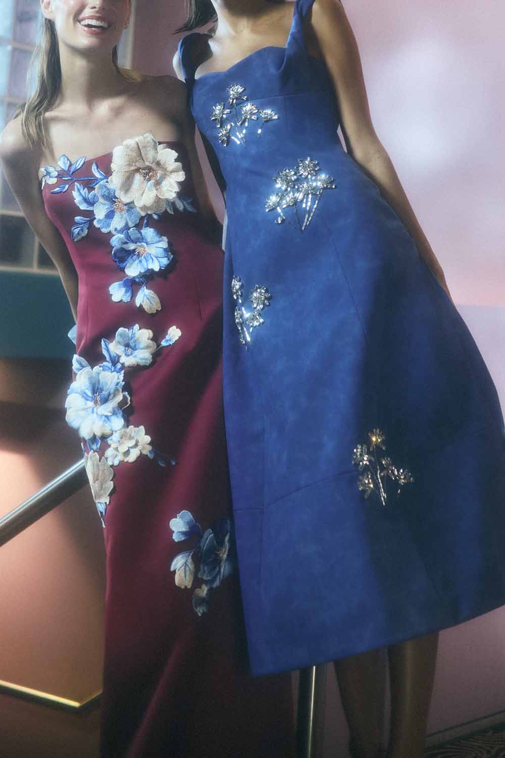 Beatrice Midi Dress - Azure-BLUE-2-CLOTHINGDRESSCOCKTAIL-LEO LIN