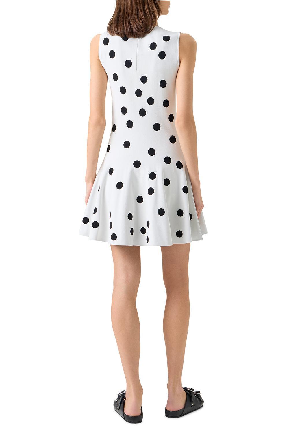 Sleeveless Knit Flare Dress-POLKADOT-2-CLOTHINGDRESSCASUAL-AKRIS PUNTO