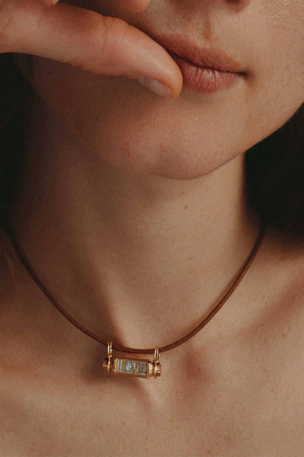 Diamond Love Smash Locket Necklace