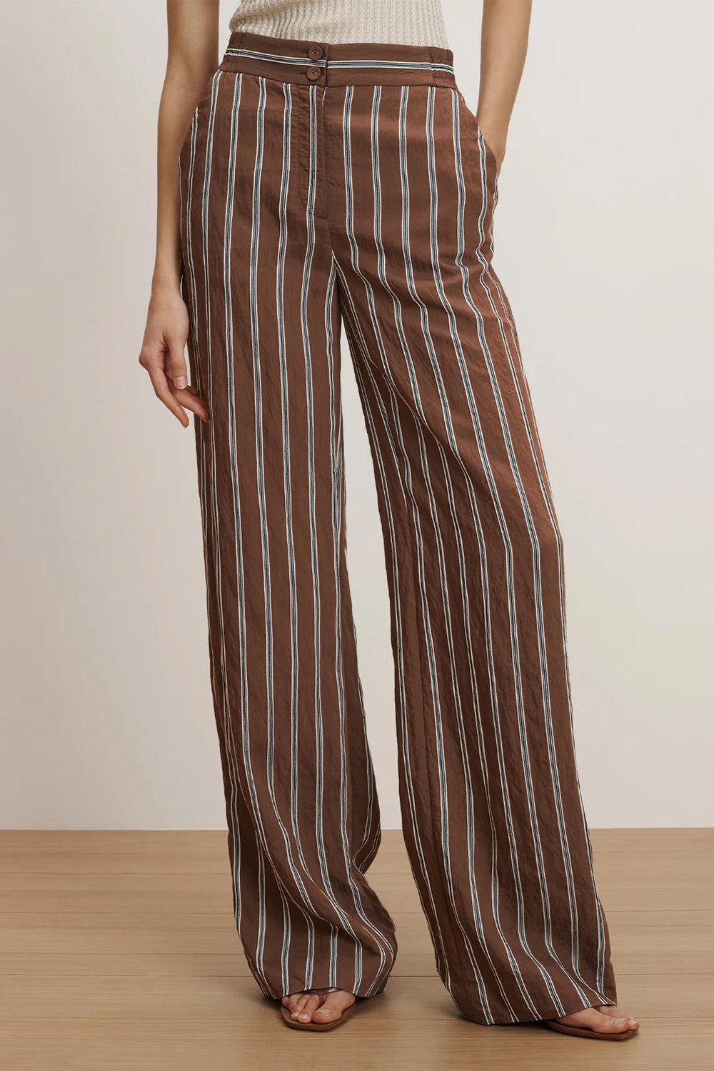 Carraway Pant-STRIPE-2-CLOTHINGPANTWIDE LEG-VERONICA BEARD