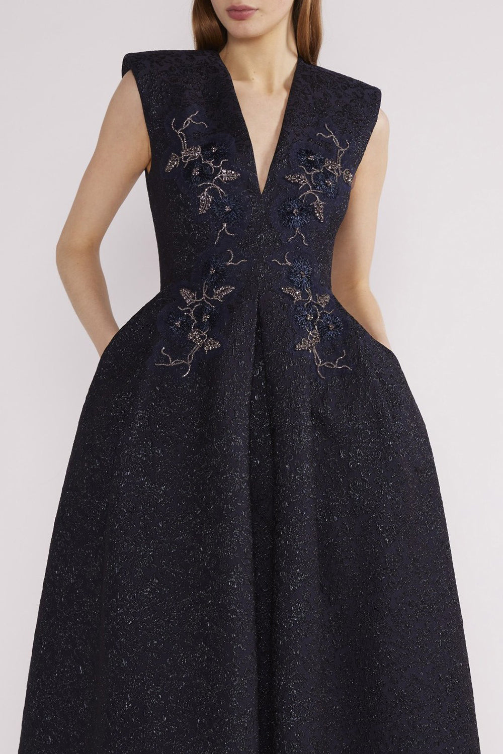 Kyle Midi Dress - Navy