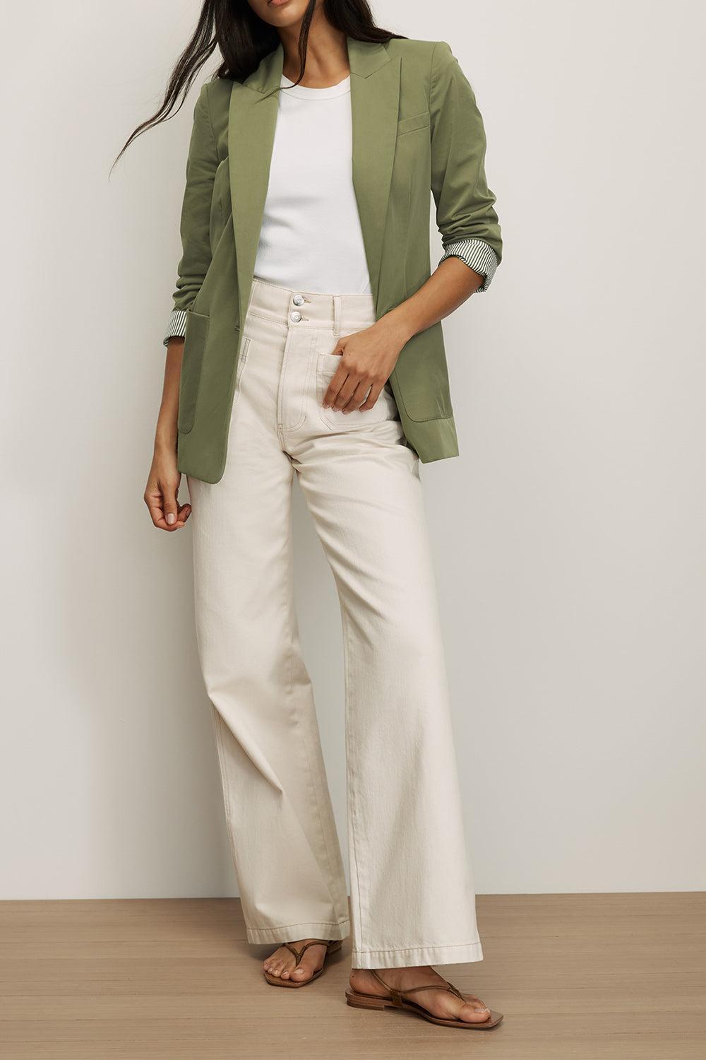 Mcallin Dickey Jacket-GREEN-0-CLOTHINGJACKETBLAZERS-VERONICA BEARD