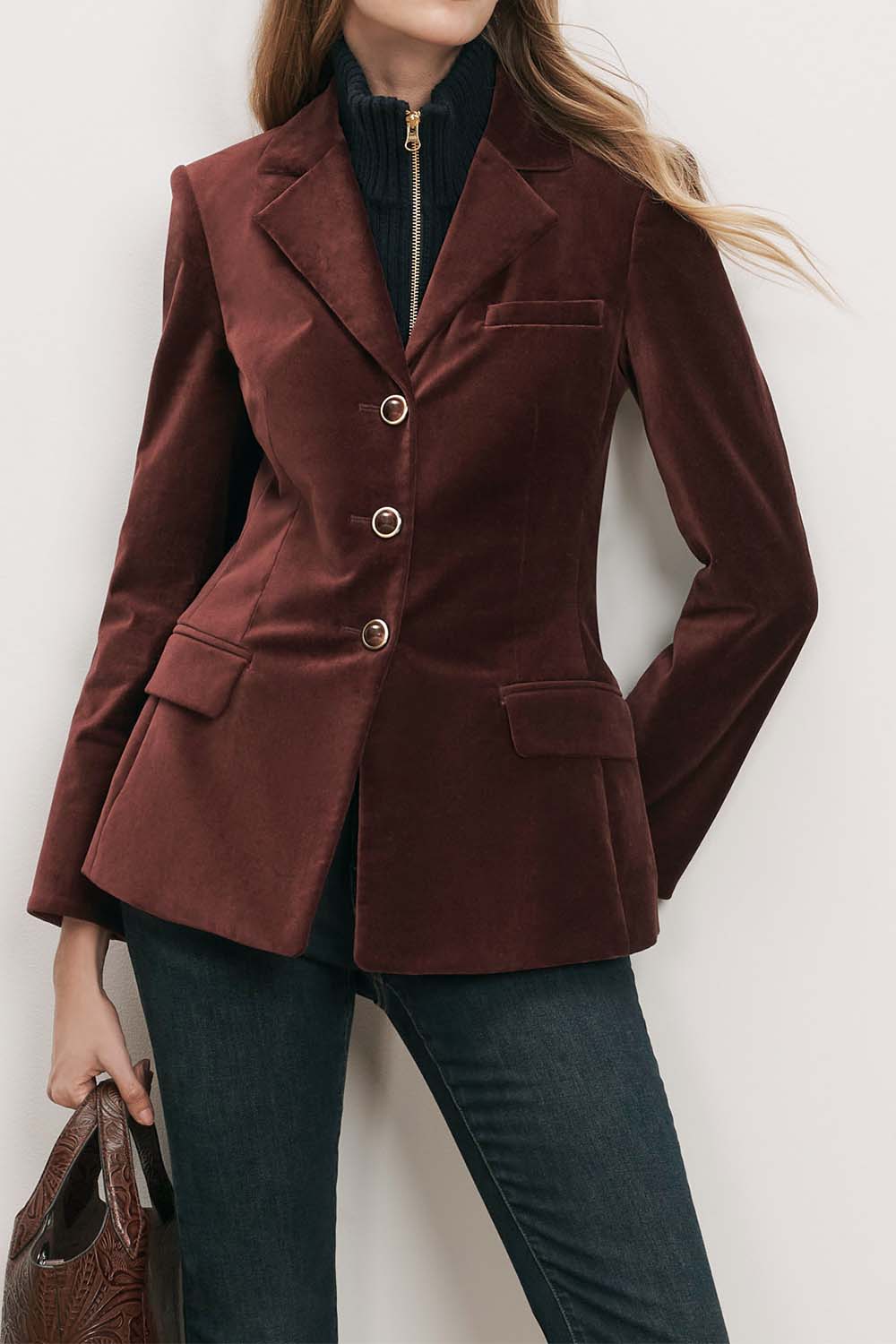 Raelynn Jacket-RED-2-CLOTHINGJACKETBLAZERS-VERONICA BEARD