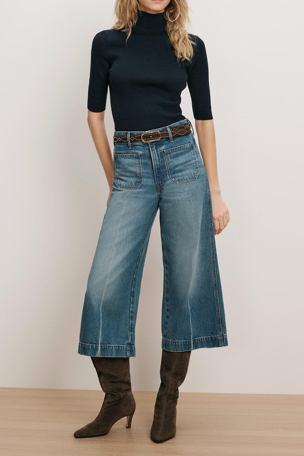 Marlowe Patch Pocket Jean-BLUE-26-CLOTHINGPANTDENIM-VERONICA BEARD