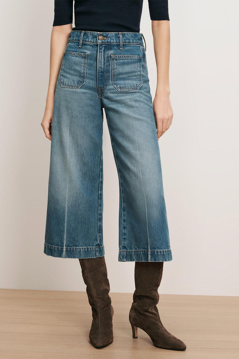 Marlowe Patch Pocket Jean-BLUE-26-CLOTHINGPANTDENIM-VERONICA BEARD
