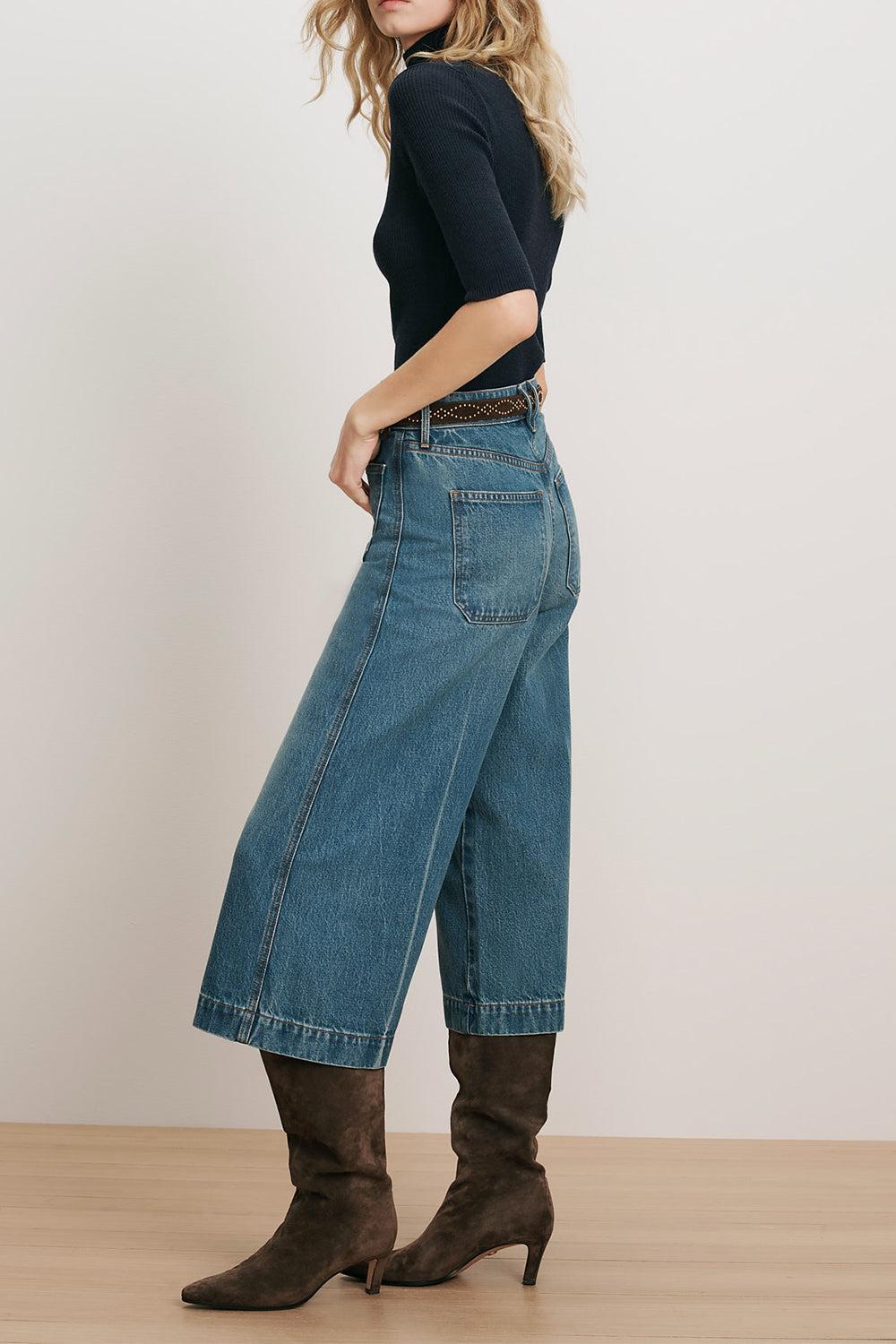 Marlowe Patch Pocket Jean-BLUE-26-CLOTHINGPANTDENIM-VERONICA BEARD