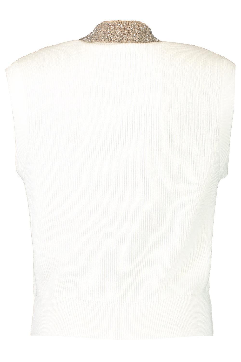 Embellished Collar Vest-CREAM-XS-CLOTHINGTOPSWEATER-BRUNELLO CUCINELLI