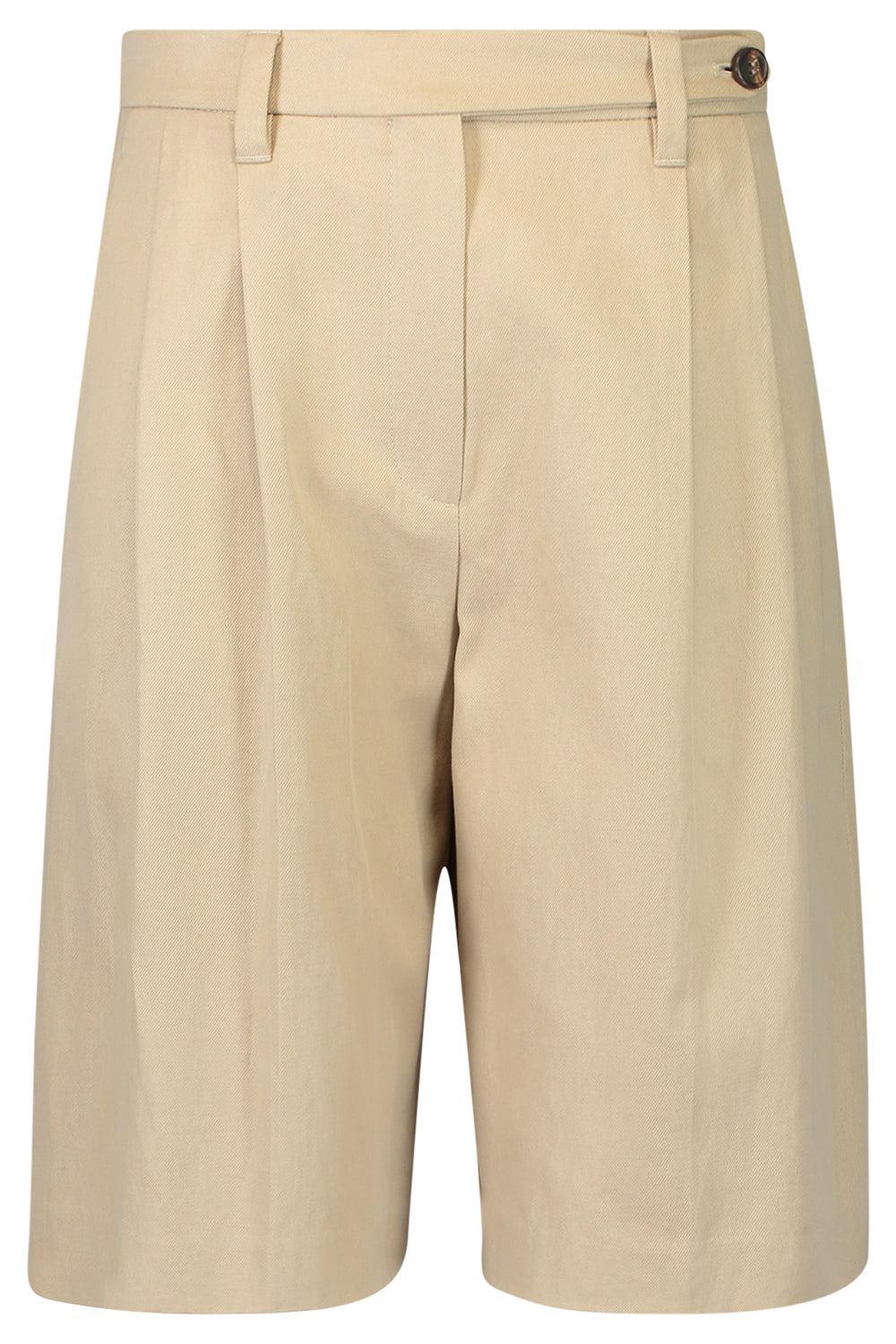 Pleated Bermuda Short-BROWN-38-CLOTHINGPANTSHORT-BRUNELLO CUCINELLI