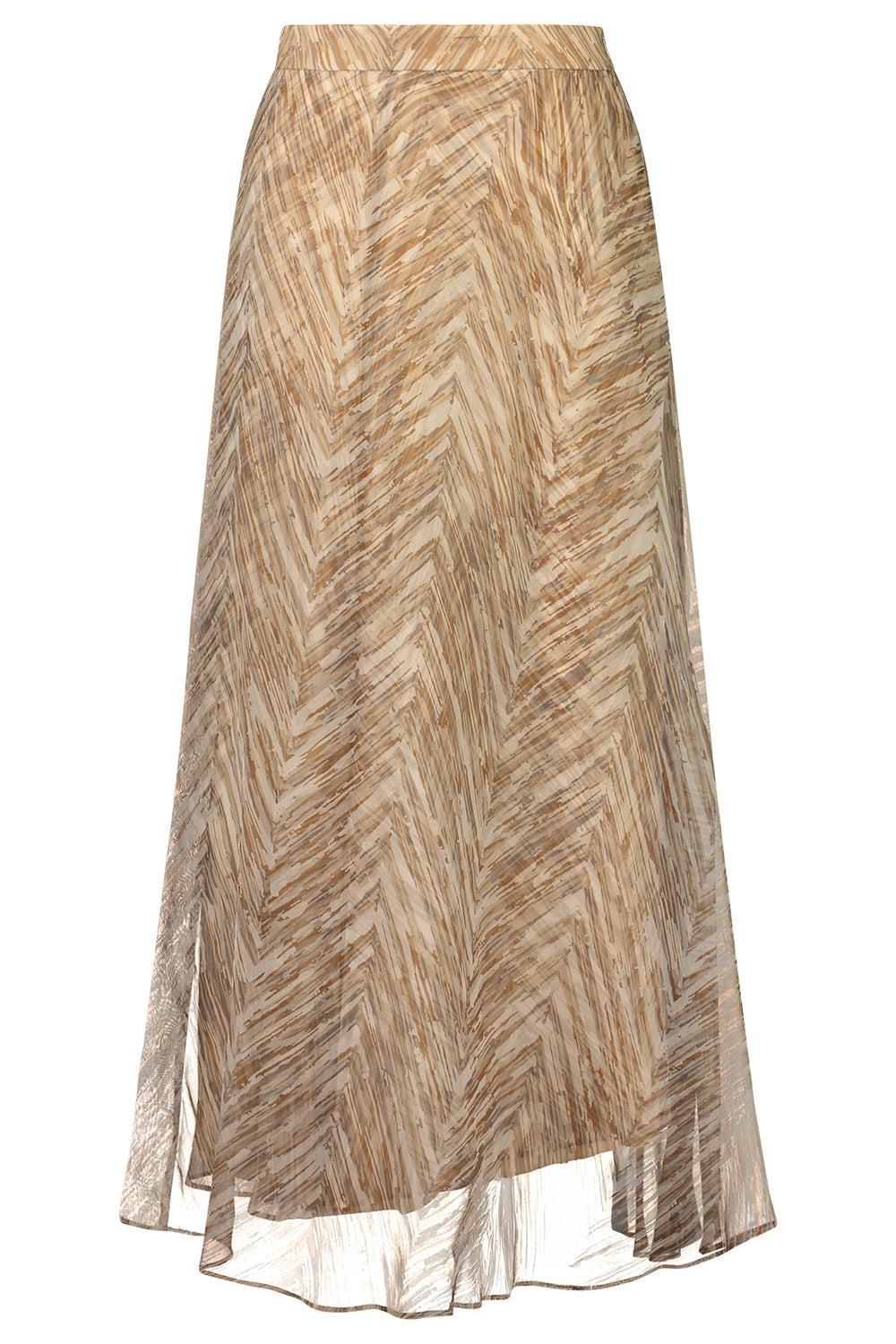 Chevron Panel Circle Skirt