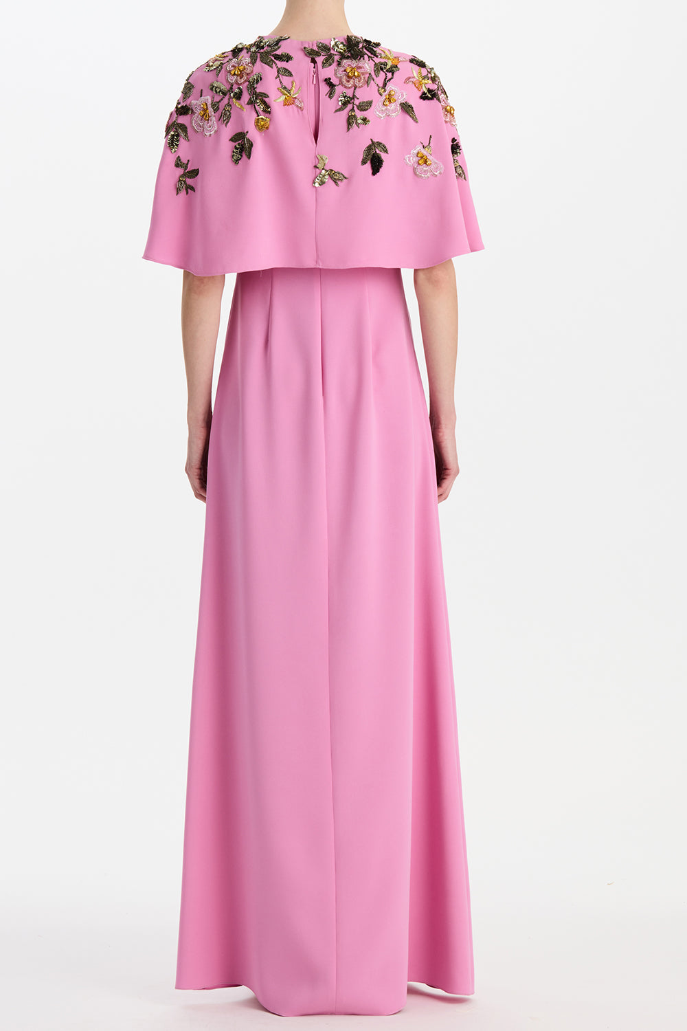 Beaded Floral Caftan Gown