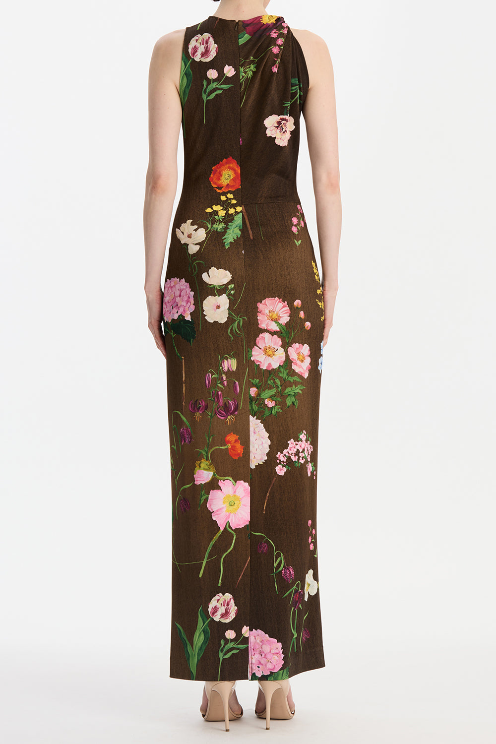 Sleeveless Mixed Botanical Day Dress