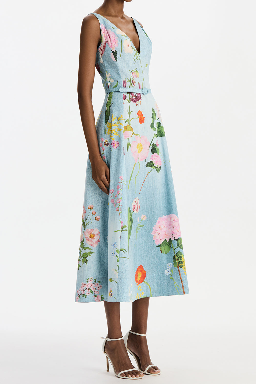 Botanical Poplin Dress