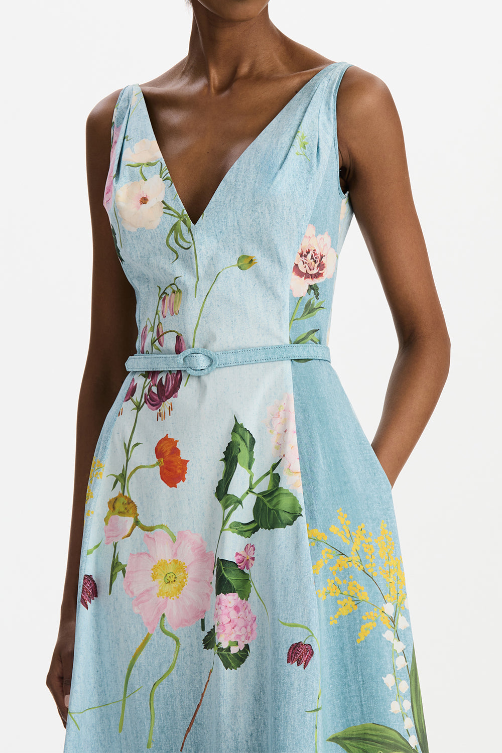 Botanical Poplin Dress