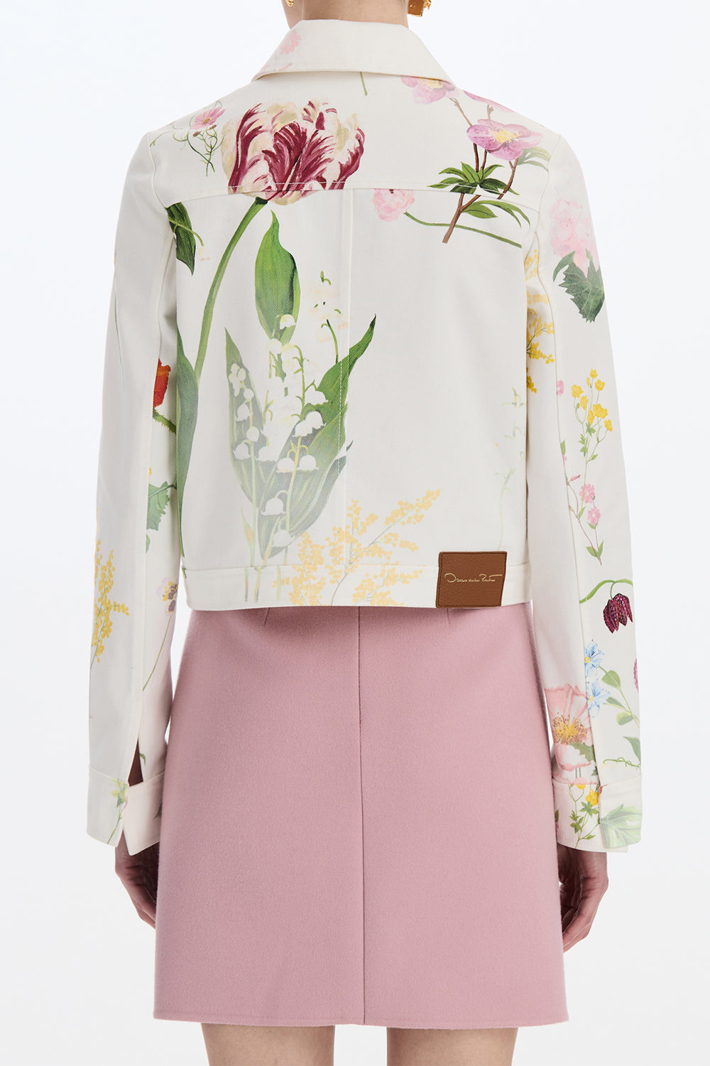 Mixed Botanical Denim Jacket