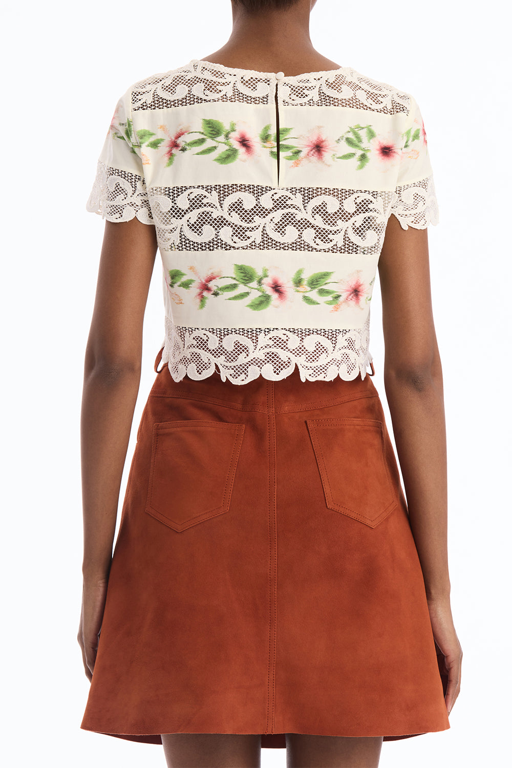 Hibiscus Floral Poplin Blouse