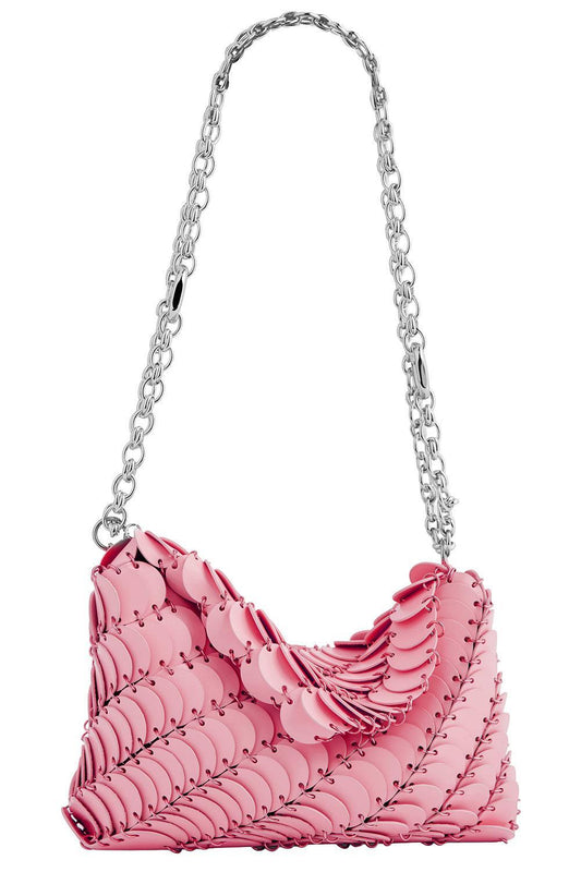 Paco Night Bag - Pink Silver-PINK-HANDBAGSHOULDER-RABANNE