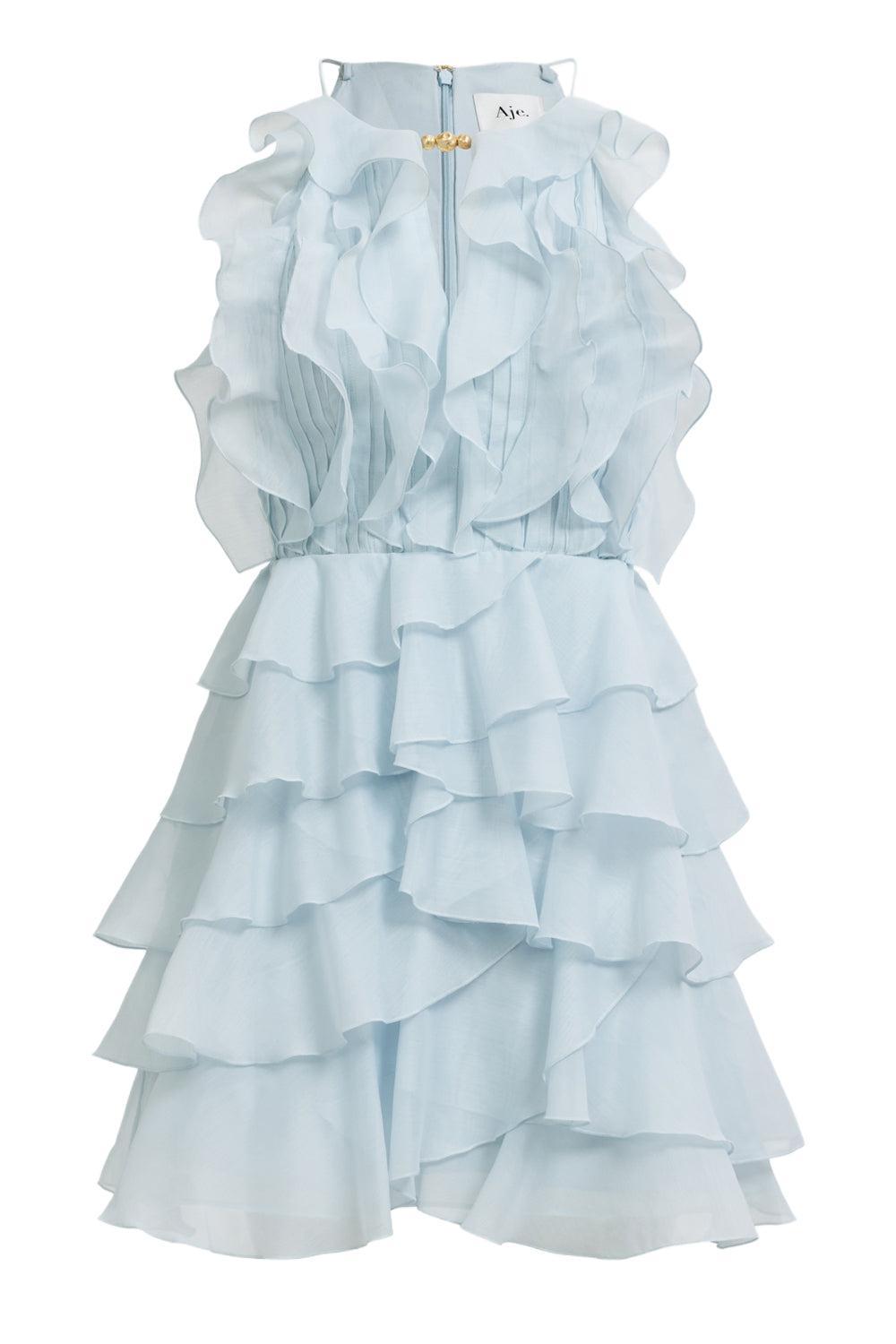 Cleo Mini Dress-SLVRBLUE-2-CLOTHINGDRESSCOCKTAIL-AJE