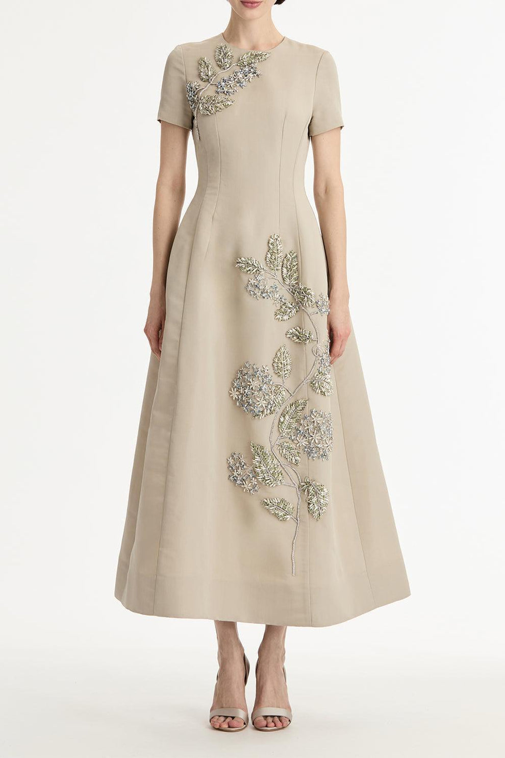 Crystal Flower Embroidered Dress
