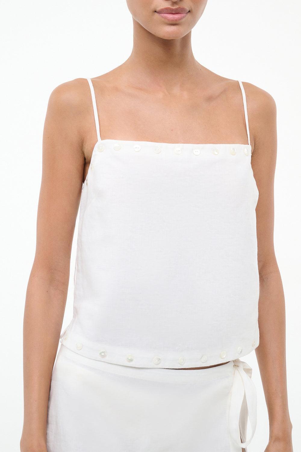 Kirra Linen Tank-IVORY-XS-CLOTHINGTOPTANK-STAUD