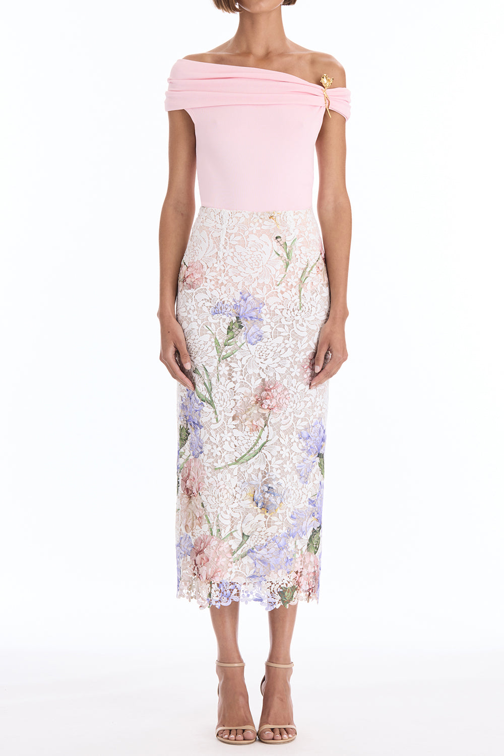 Iris Printed Lace Pencil Skirt-WHITE-4-CLOTHINGSKIRTMIDI-OSCAR DE LA RENTA