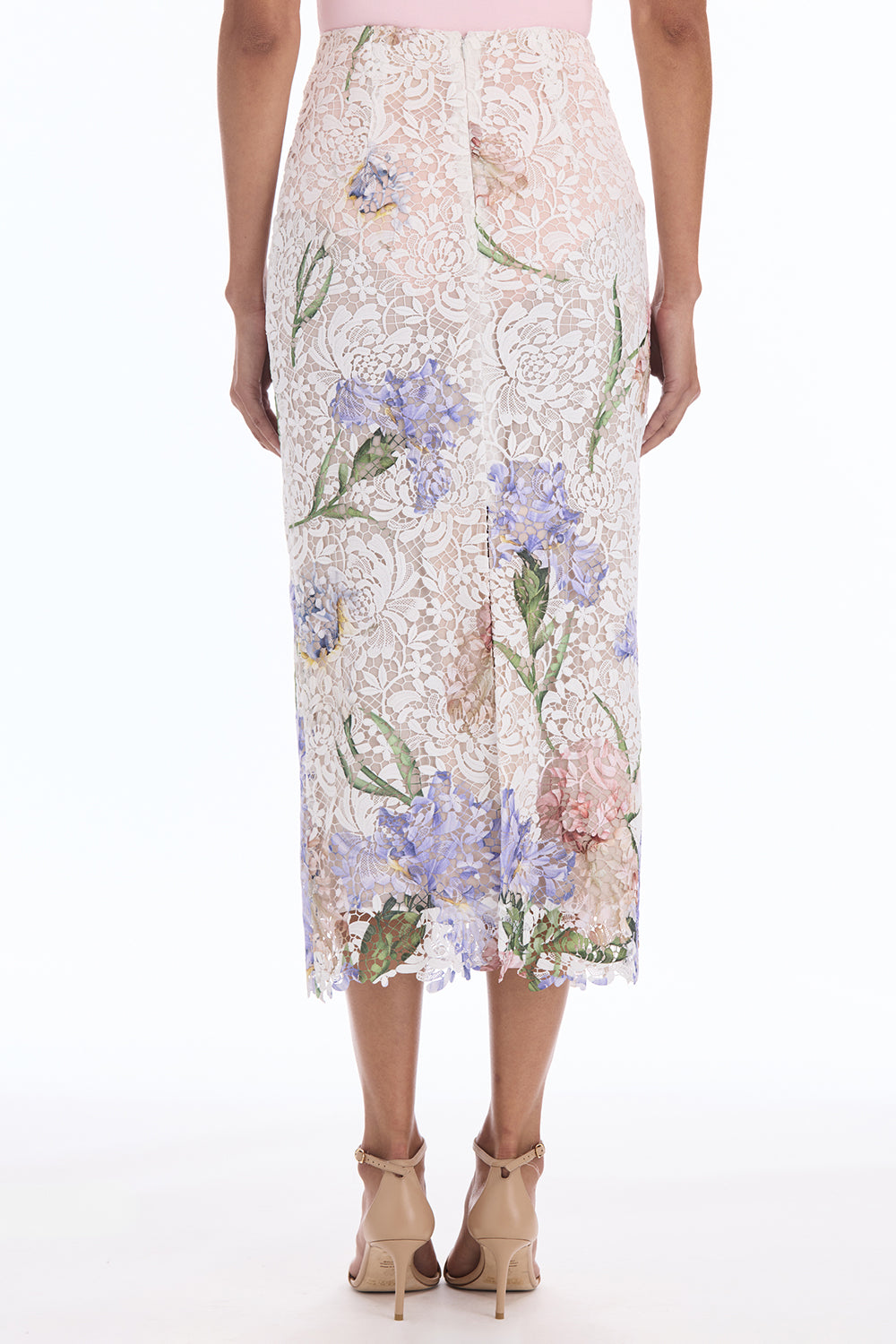 Iris Printed Lace Pencil Skirt-WHITE-4-CLOTHINGSKIRTMIDI-OSCAR DE LA RENTA