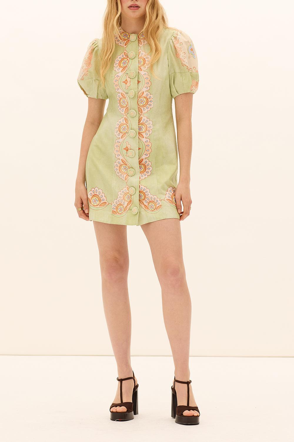 Matthiola Pannelled Mini Dress-MULTI-0-CLOTHINGDRESSCASUAL-KATE FORD