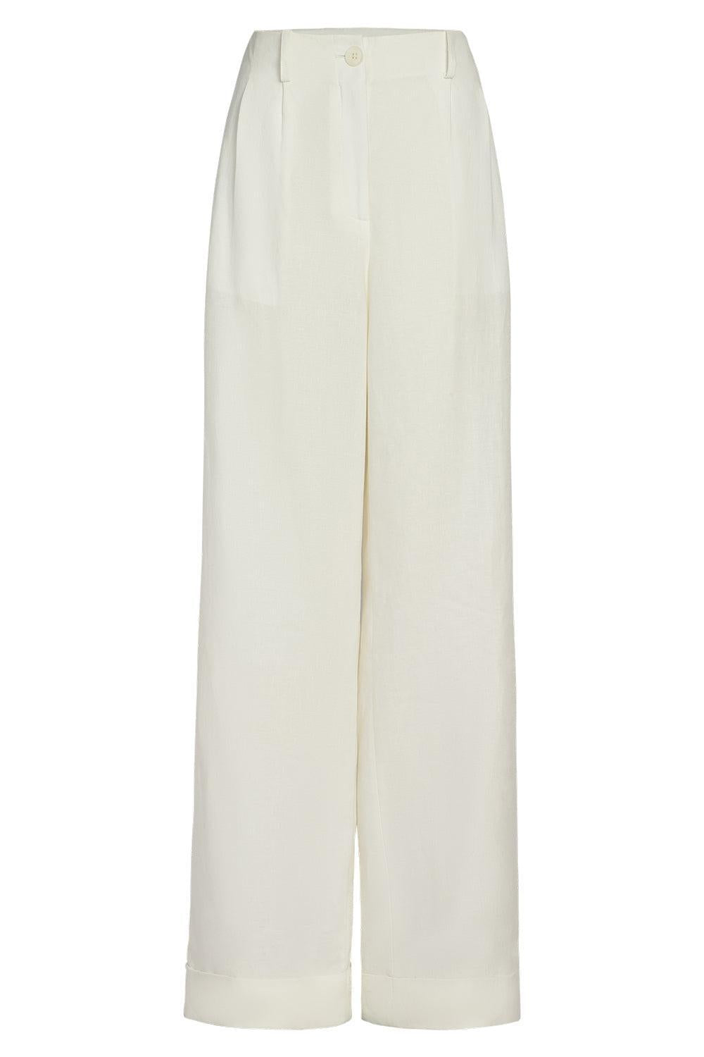 Delilah Pant-CREAM-0-CLOTHINGPANTWIDE LEG-TWP