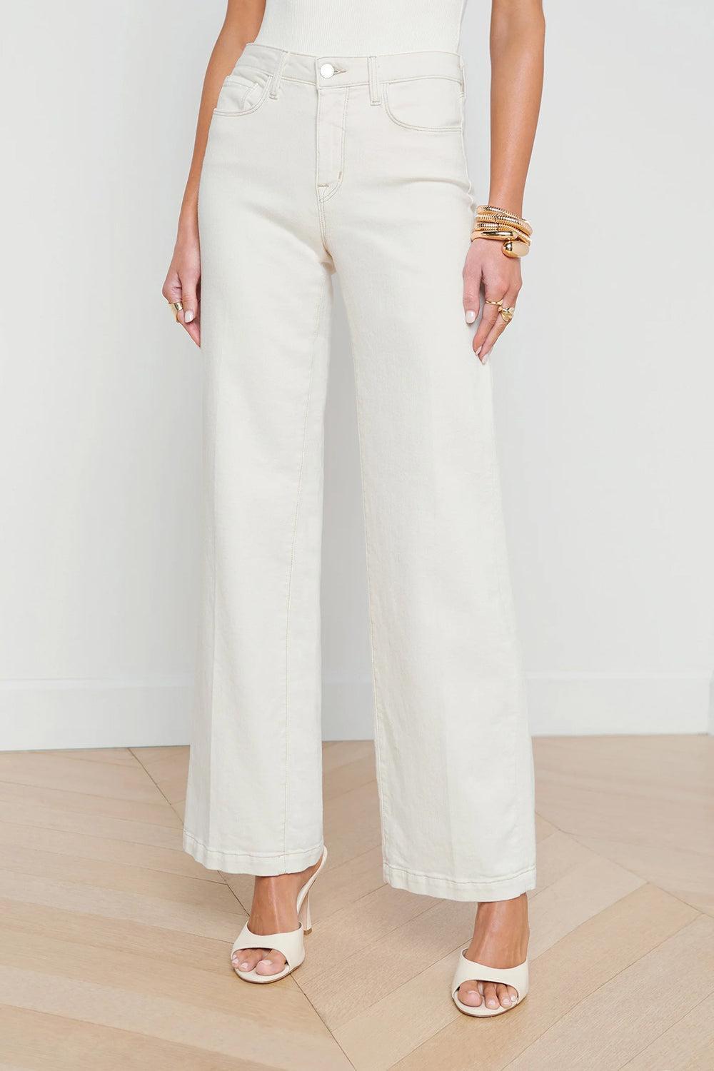 Scottie Wide Leg Jean-CREAM-26-CLOTHINGPANTWIDE LEG-L'AGENCE