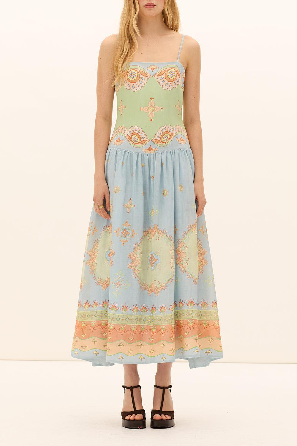 Matthiola Waisted Dress-MULTI-0-CLOTHINGDRESSCASUAL-KATE FORD