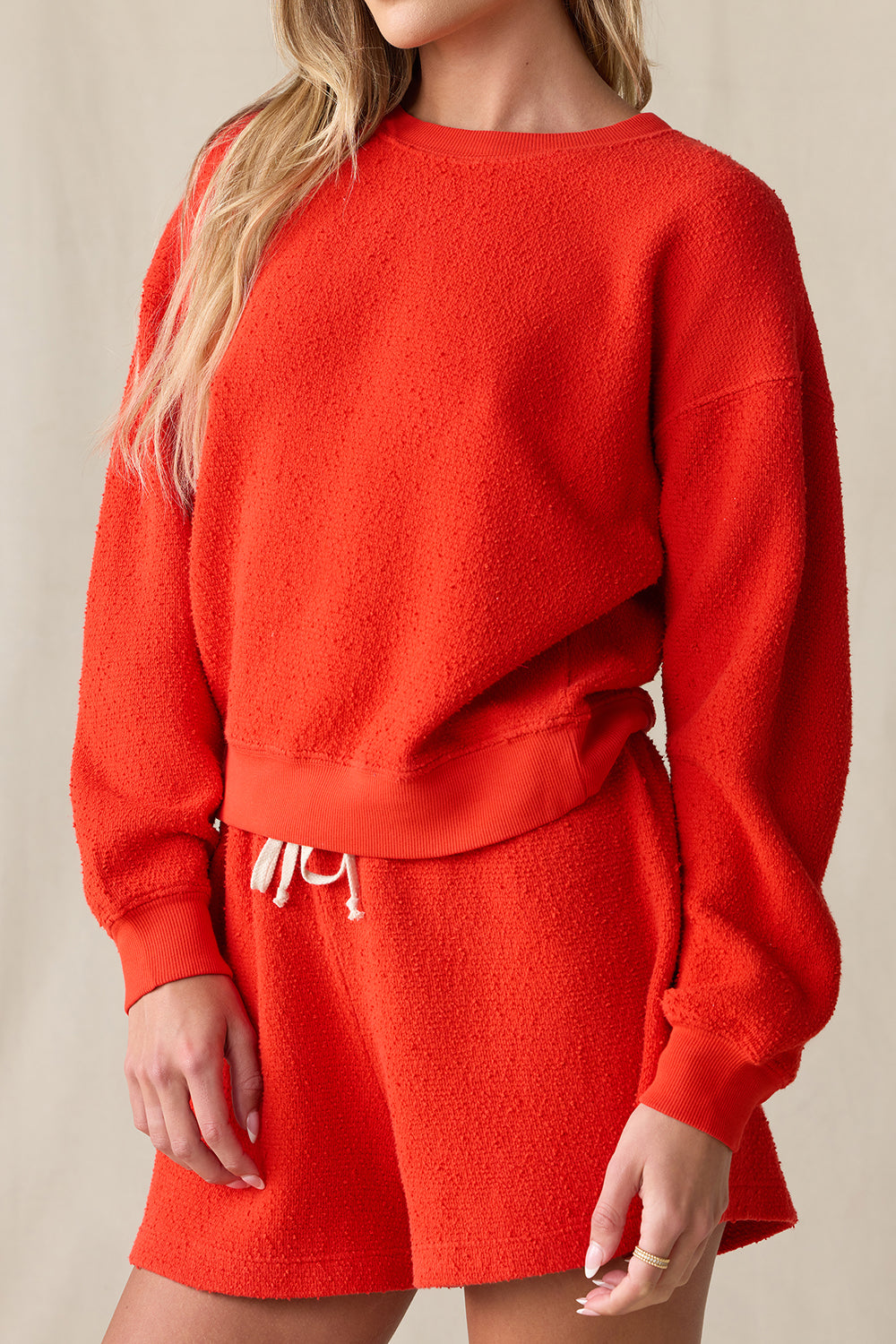 Classic Crewneck Sweater - Tomato