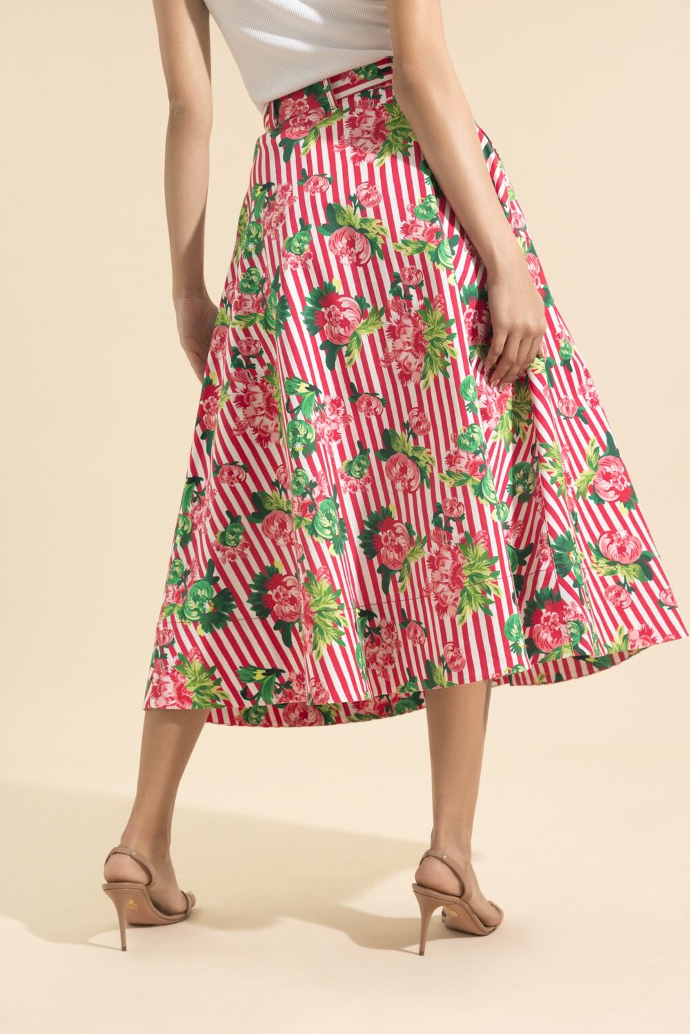 Kali Skirt-STRIPE-2-CLOTHINGSKIRTMIDI-SALONI