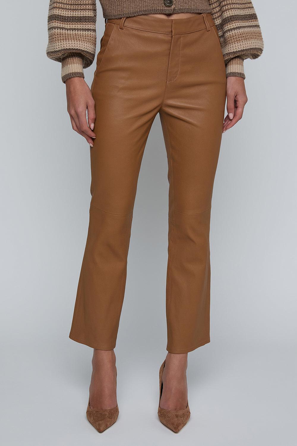 Ketra Bootcut Trouser-BROWN-2-CLOTHINGPANTCROPPED-L'AGENCE