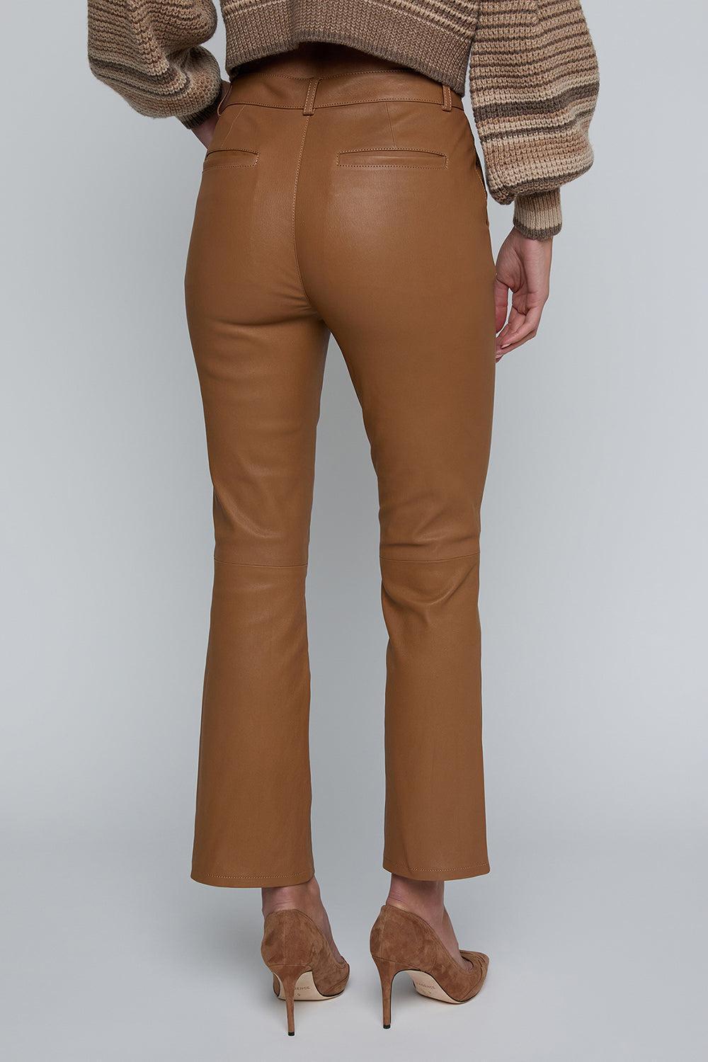 Ketra Bootcut Trouser-BROWN-2-CLOTHINGPANTCROPPED-L'AGENCE