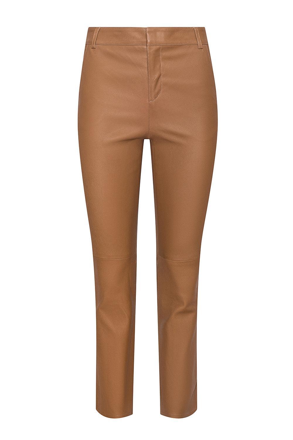Ketra Bootcut Trouser-BROWN-2-CLOTHINGPANTCROPPED-L'AGENCE