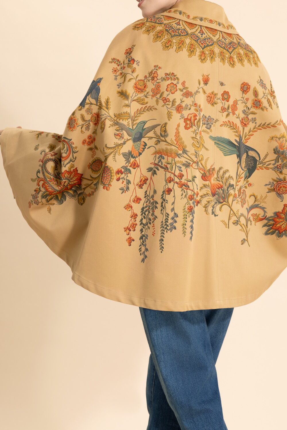 Belted Print Cape Jacket-PRNTBGE-40-CLOTHINGJACKETCASUAL-ETRO