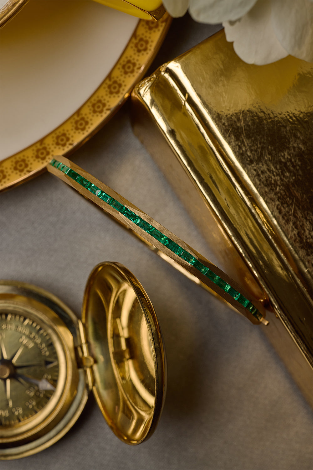 Emerald Enigma Bangle Bracelet